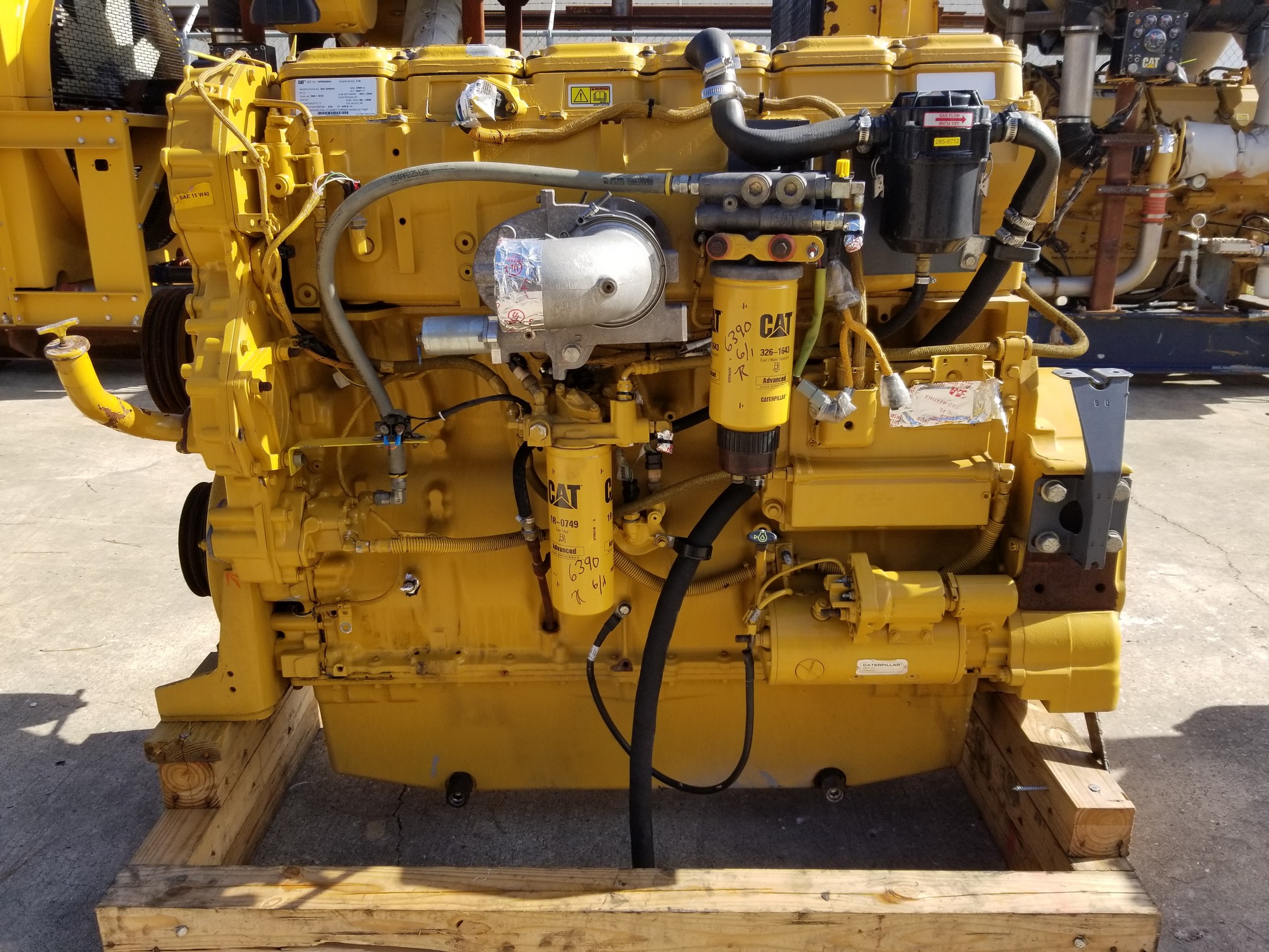 Used CAT C18 Industrial Engines and Generators React Power React