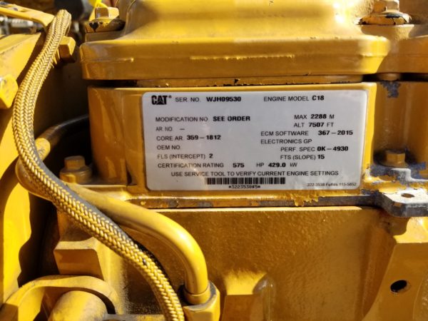 Used CAT C18 Industrial Power Unit 7