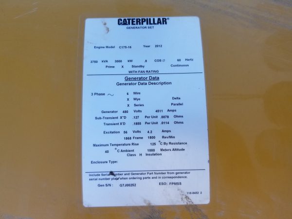 Surplus CAT C  Generator Set x