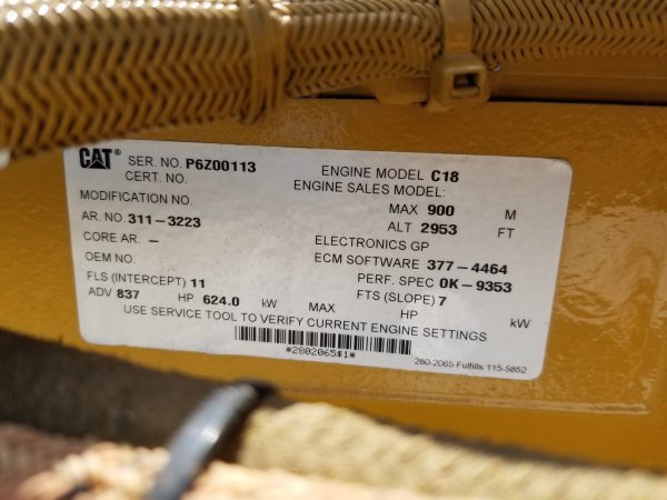 Surplus CAT C Generator Set   Flex Emissions x