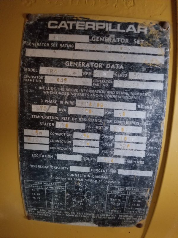 Used CAT  DIT Generator Set x
