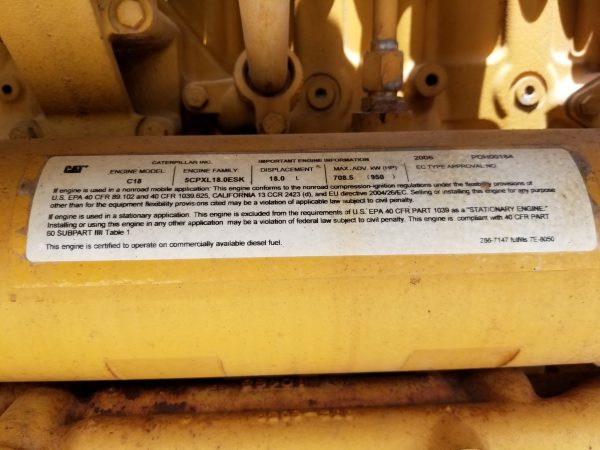 Used CAT C Generator Set x