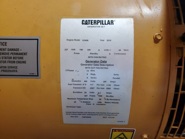 Used CAT SRB Generator End x