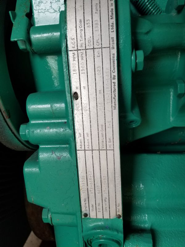 Used Cummins DFCB Generator Set x