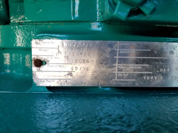 Used Cummins KTA Generator Set x