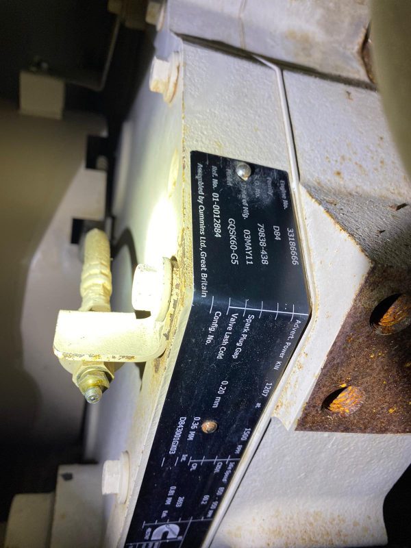 Used Cummins QSK G Gas Generator Set x