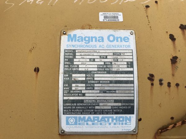 Used Marathon MagnaOne  Generator End x