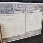 Used Multiquip DCA Generator Set x