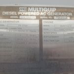 Used Multiquip DCA Generator Set x