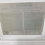 Used Multiquip DCA Generator Set x