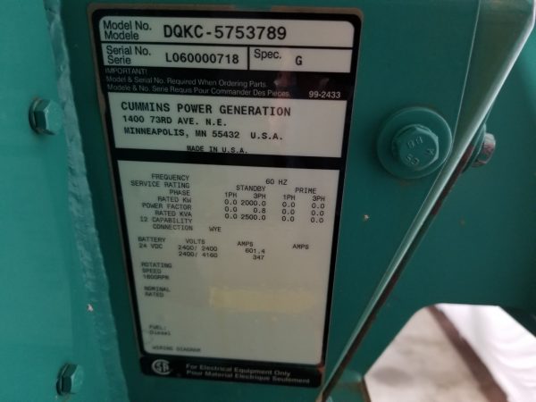 Used Stamford kW V Generator End x