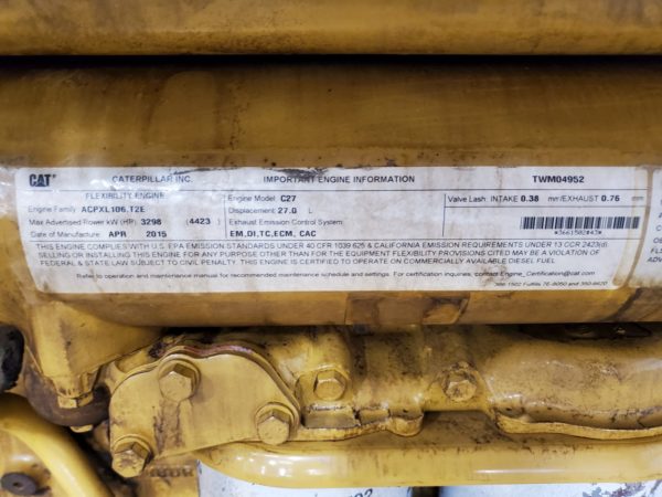 Used CAT C27 Industrial Engine 7