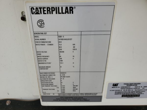 CAT XQ Generator Set  x