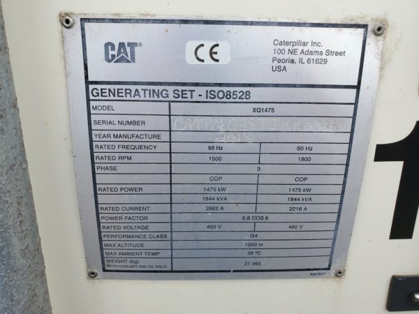 CAT XQG Generator Set  x