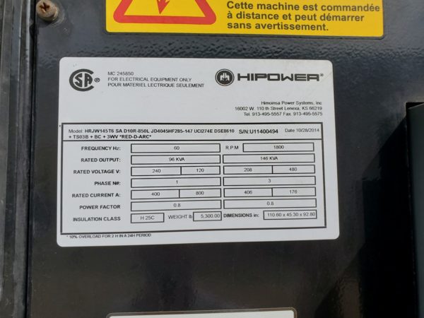 HiPower HRJW Generator   x