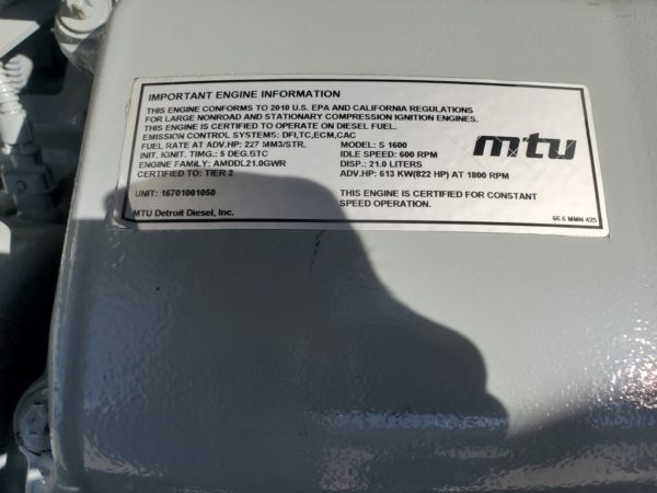 MTU DS Genset  x