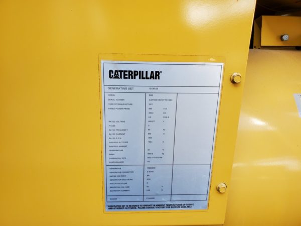 CAT C15 Generator 500kW (7)