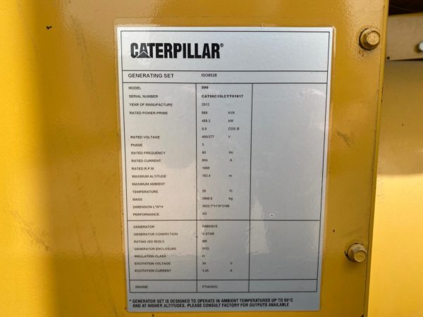 CAT C kW Generator Set  x