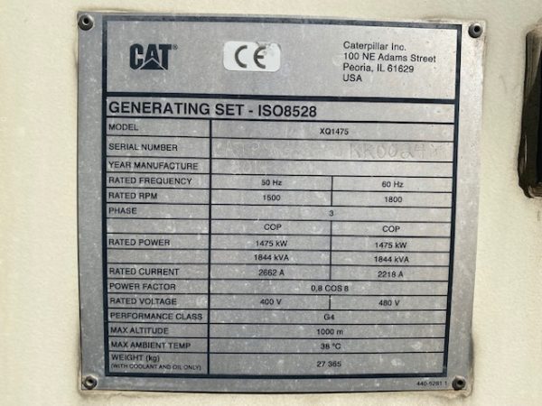 CAT XQ1475G Generator Set (14)