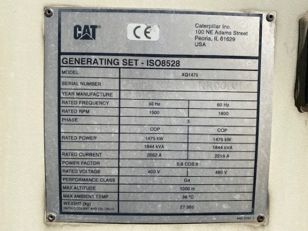 CAT XQG Generator Set  x