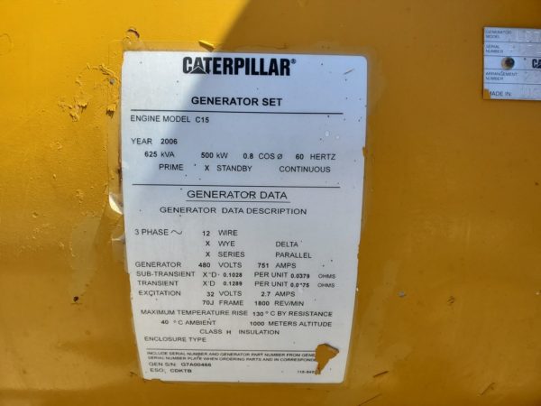 CAT C15 Generator Set (10)