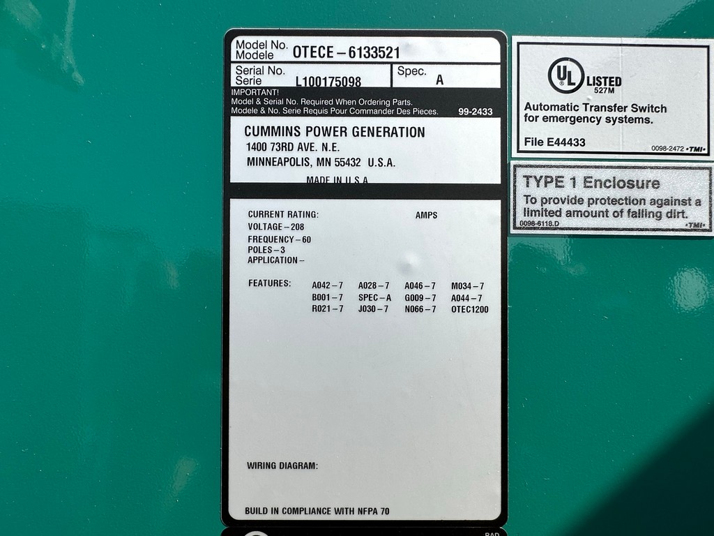 A Automatic Transfer Switch  