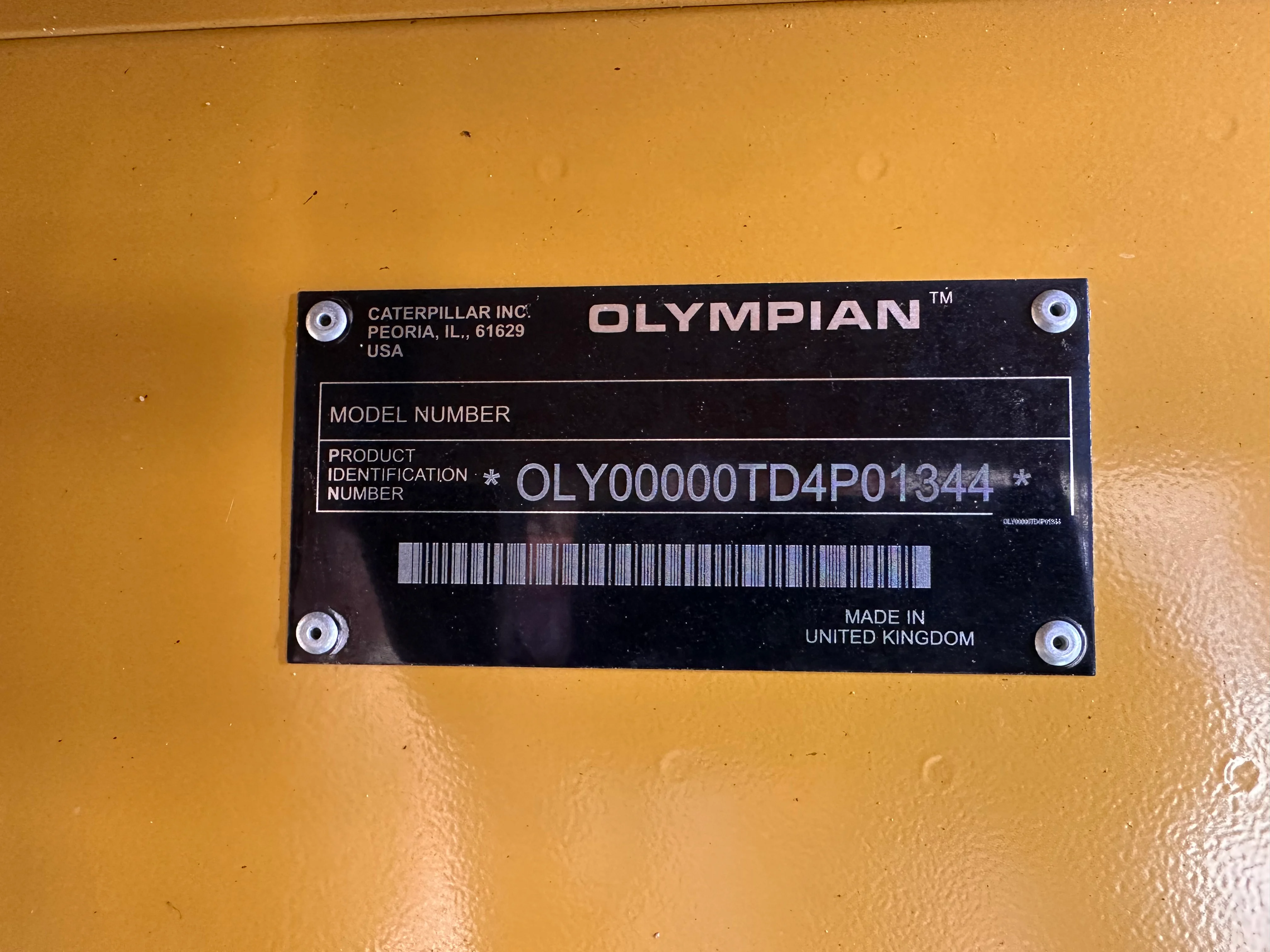 Olympian kW Generator Set 