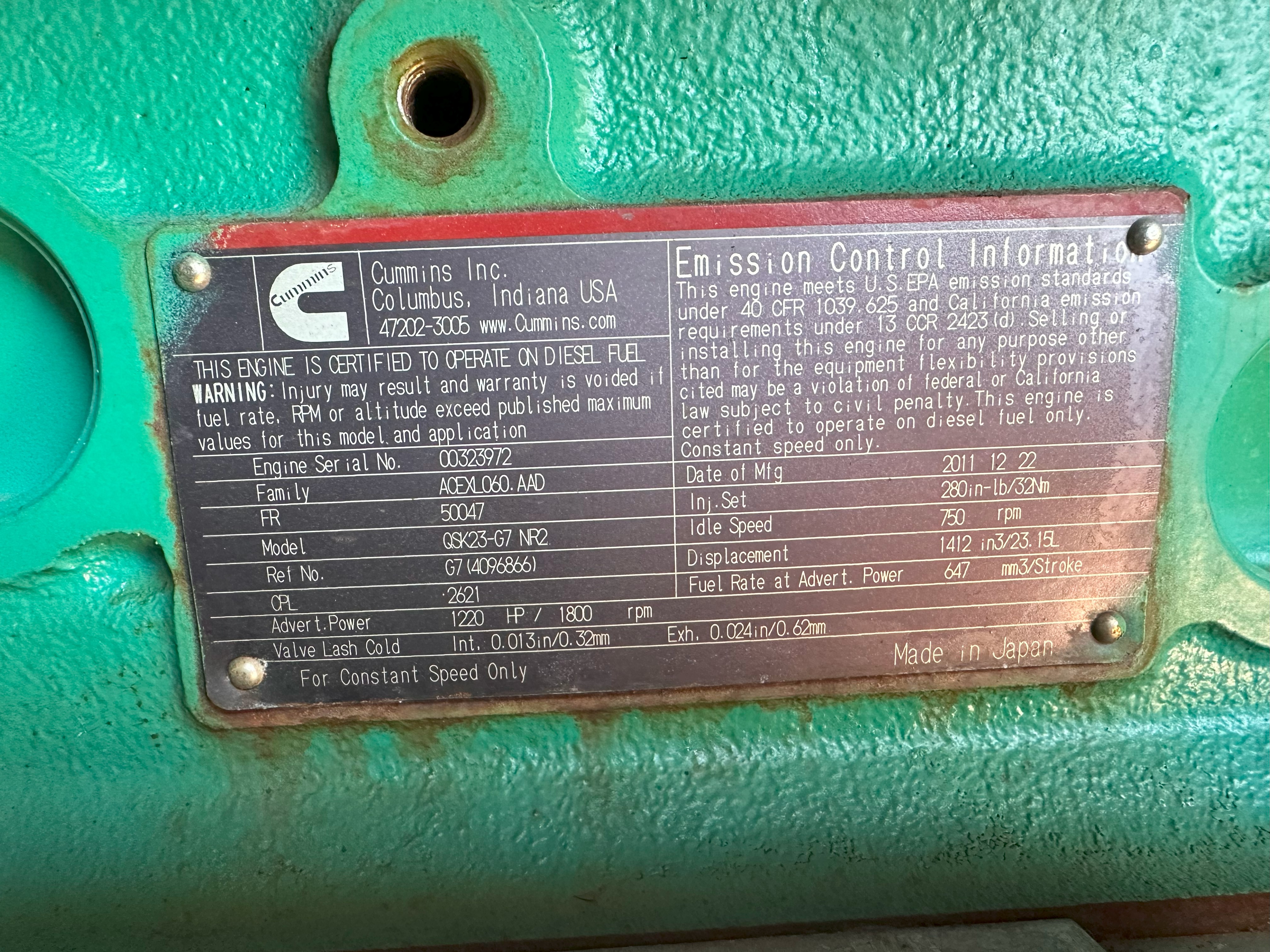 Cummins DQCC Generator Set  