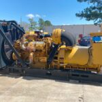 a large CAT C32 generator outside