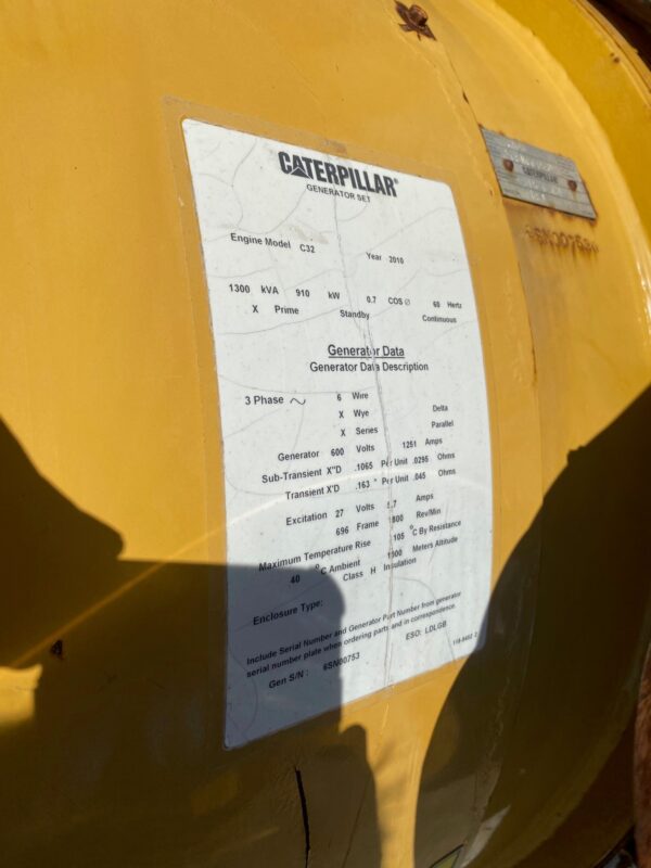 a yellow metal container with a white label