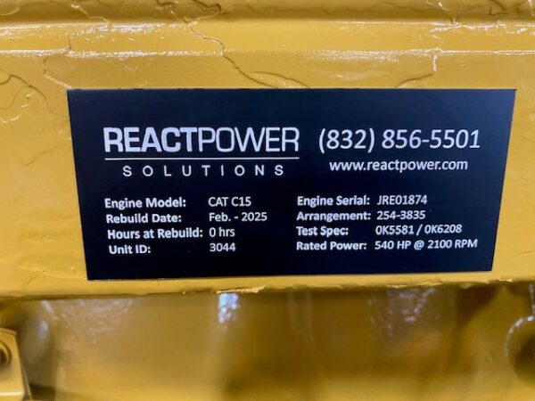 Rebuilt CAT C15 Power Unit (5)