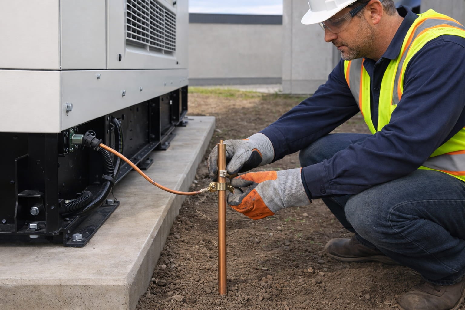 Generator Grounding Rod Installation 1 1